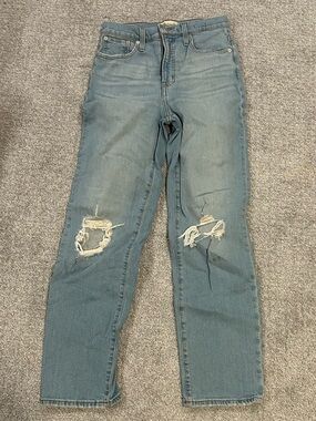 Madewell Light Blue Distressed Perfect Vintage Jeans
